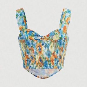 Floral crop top